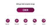 Creative OKR Template Presentation PPT Slide