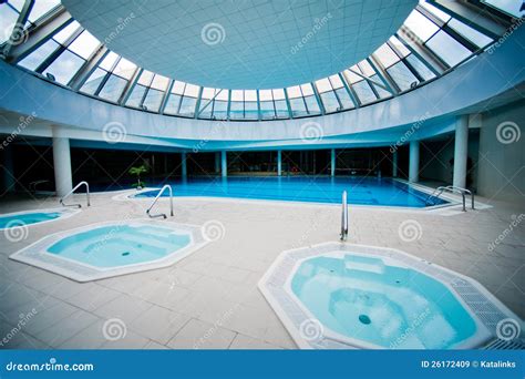 Indoor Swimming Pool With Jacuzzi Royalty Free Stock Images - Image: 26172409