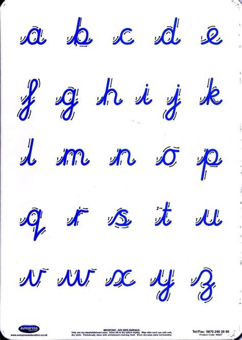 Cursive Alphabet Copy And Paste | AlphabetWorksheetsFree.com