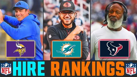 Ranking The New NFL Head Coaches From WORST To FIRST| NFL Coach Hire ...