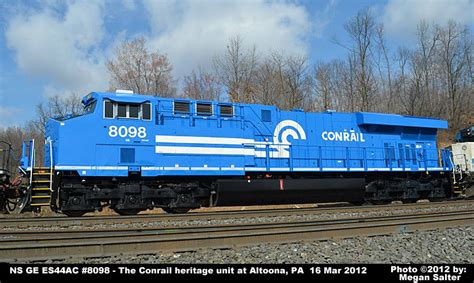 NS GE ES44AC #8098 Conrail Heritage Unit Photo Page