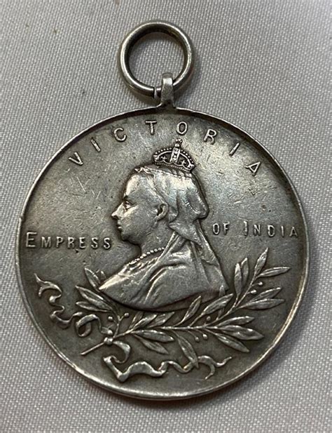 1901 Queen Victoria Empress Of India Army Temperance Association Medal