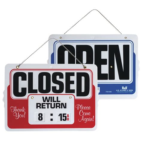 Open Closed Sign Printable