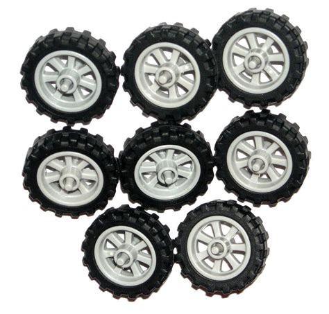 LEGO 8 MOTORCYCLE WHEELS NEW City Dirt Bike Wheels 50861 50862 ...