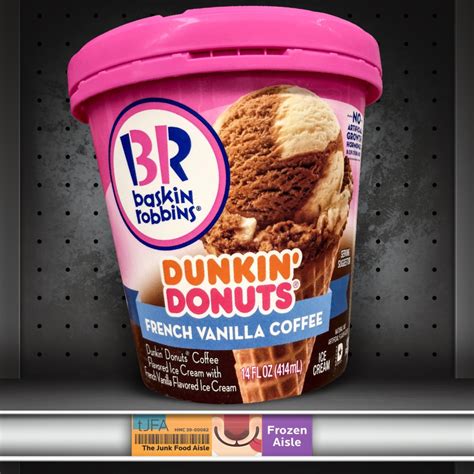 Baskin Robbins Dunkin’ Donuts French Vanilla Coffee Ice Cream - The Junk Food Aisle