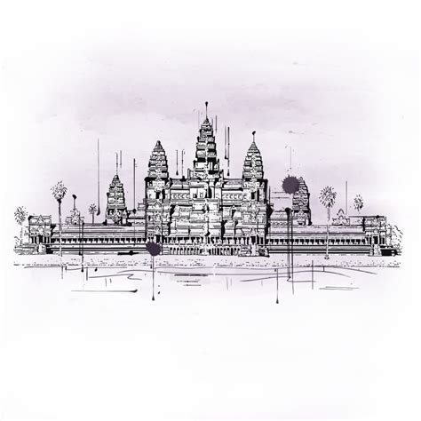 Angkor Wat Temple Painting