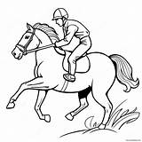 Jockey Riding A Galloping Race Horse Coloring Page 57283 45315 sketch template