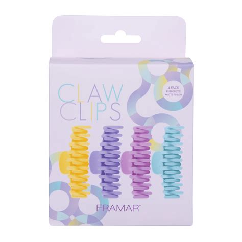 Framar Claw Clips Pastel Pack of 4 - MyBeauty24