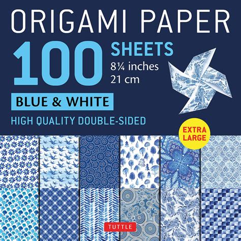 Origami Paper 100 Sheets Blue & White – National Museum Australia