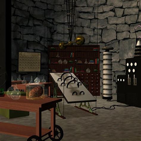 Create a Gothic Tower with Frankenstein Laboratory 3D Model