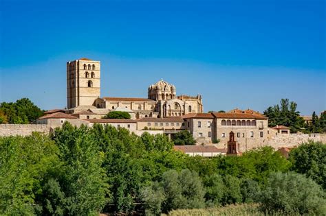 Premium Photo | Zamora panoramic cathedral city with the river duero