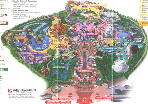 Theme Park Brochures Disneyland Map 2006 - Theme Park Brochures