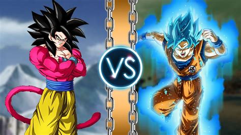 Goku SSJ4 vs Goku SSJ Blue - YouTube