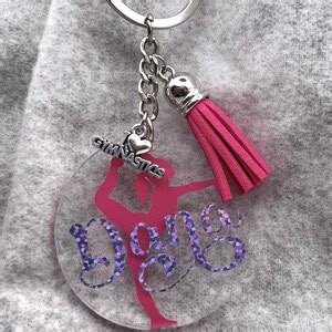 Keychain, GYMNASTICS Acrylic Personalized, Gymnast Gift, Gymnastics ...