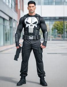 Punisher Costume Male. Face Swap. Insert Your Face ID:960272