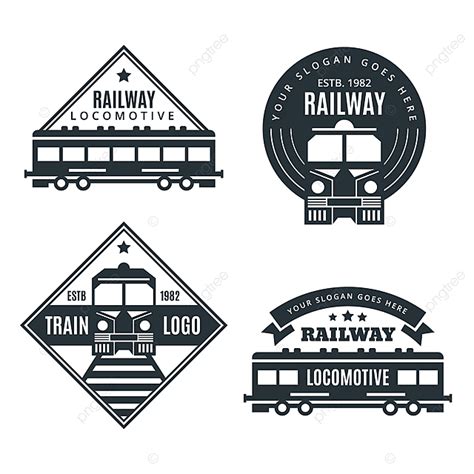 Vintage Train Vector Design Images, Vintage Train Logo Collection ...