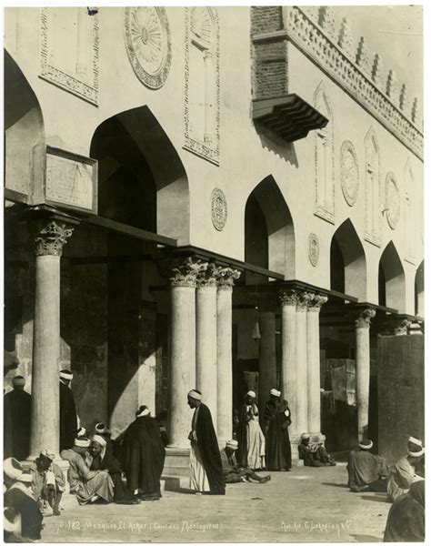 Interior of al-Azhar Mosque. Photo by Lekegian, 1885 circa. Creswell ...