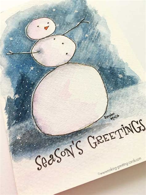 Watercolor Christmas Cards - Unique Christmas