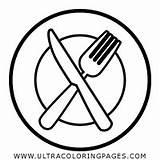 Cubiertos Silverware Ultracoloringpages Sketch Coloring Page sketch template
