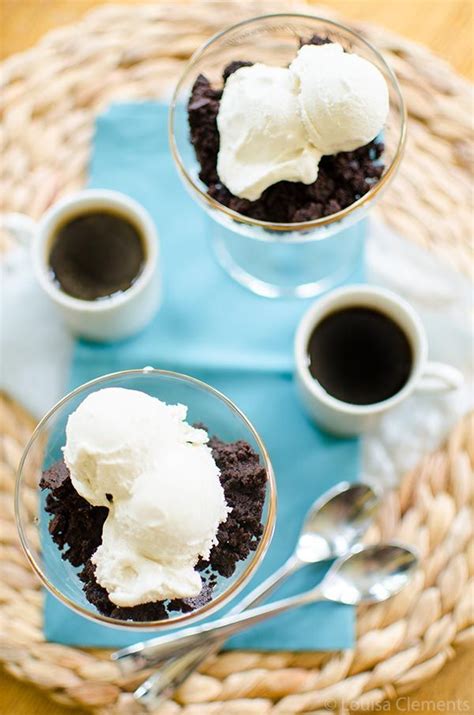 Dark Chocolate Brownie Affogato | Recipe | Dark chocolate brownies, Flavorful recipes, Desserts