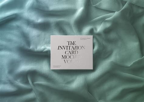 PSD Invitation Card Free Mockup — Free Mockup World