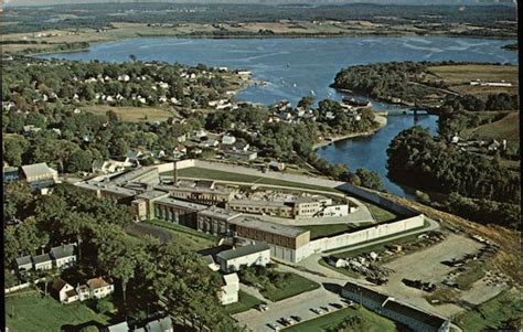 Aerial View of Maine State Prison with Georges River and Harbor ...