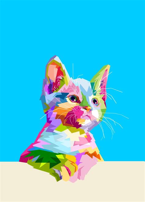 'Animal Cute Kitten' Poster by Evani Cholson | Displate