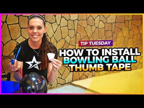 How to Install Thumb Tape in a Bowling Ball the Proper Way. - YouTube