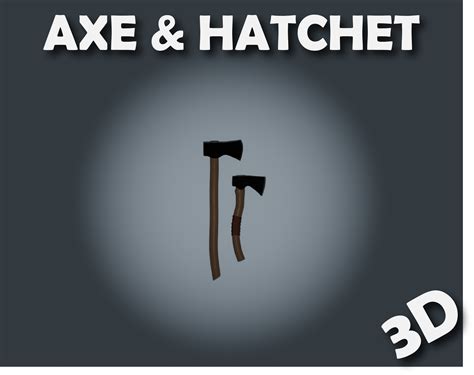 Axe & Hatchet Models by greywolfentertainment