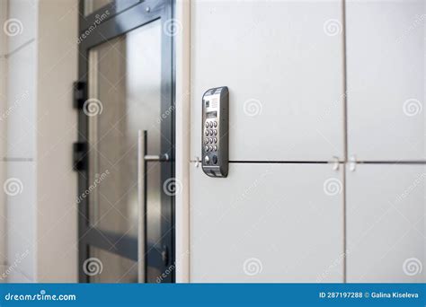 Doorphone with Code Near the Door Stock Photo - Image of lock, home: 287197288