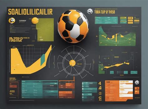 Premium Photo | Football sports chart design background