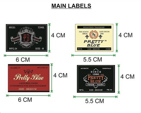 Garment label design | Custom woven labels, Clothing labels design ...