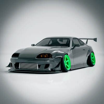 Toyota Supra MK4 Drift Tune - 3D Model by Naudaff3D