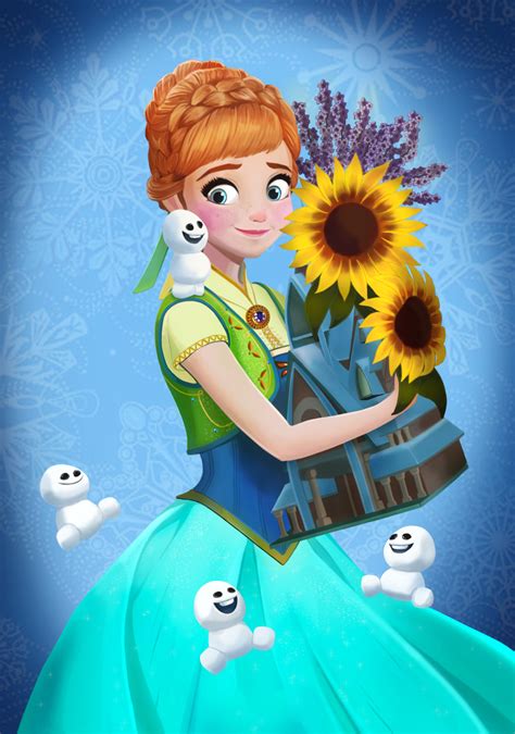 Anna - Frozen Fever Fan Art (39224156) - Fanpop