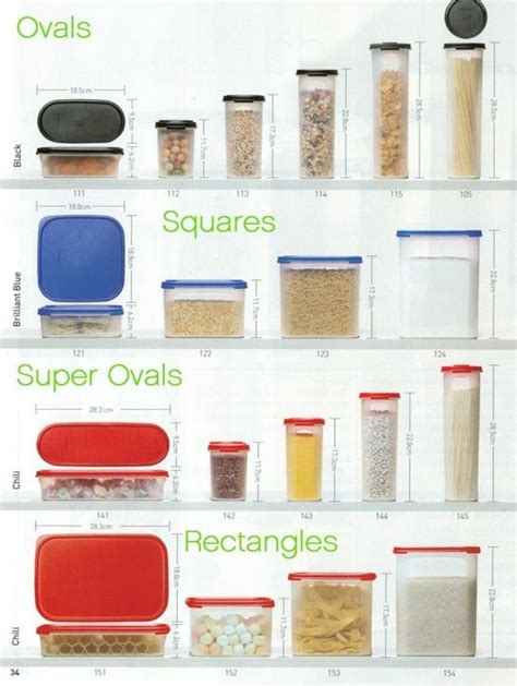 Tupperware: Modular Mates Size Chart | Tupperware storage, Tupperware consultant, Tupperware recipes