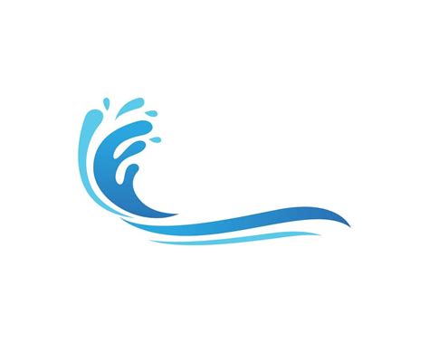 Wave beach logo and symbols vector template | Beach logo, Waves icon ...