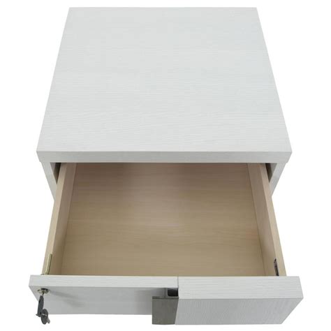 Tivo White Rolling File Cabinet | El Dorado Furniture