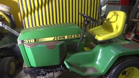 JOHN DEERE 318 WITH STARTER ISSUES PART 1 - YouTube