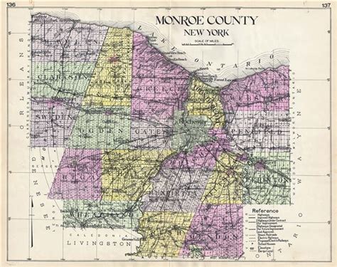 Monroe County New York.: Geographicus Rare Antique Maps