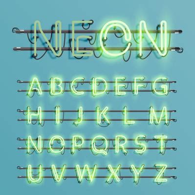 Neon Sign Font Vector Art, Icons, and Graphics for Free Download