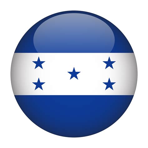 Honduras 3D Rounded Flag with Transparent Background 15272145 PNG