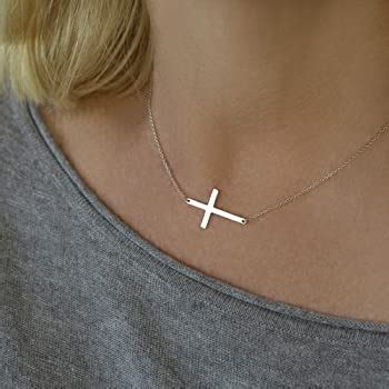 Discover 67+ necklaces with crosses on sideways latest - POPPY