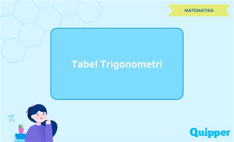 Tabel Trigonometri Berdasarkan Kuadran dan Sudut Istimewa - Quipper Blog