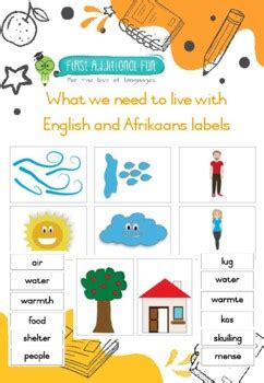 WHAT WE NEED TO LIVE (ENGLISH AND AFRIKAANS) by First Additional Fun