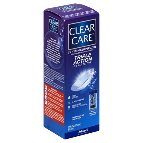 Clear Care Triple Action Cleaning And Disinfecting Solution 12 oz | Shipt