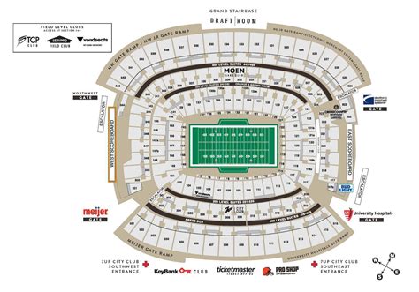 Seating & Maps | Cleveland Browns Stadium