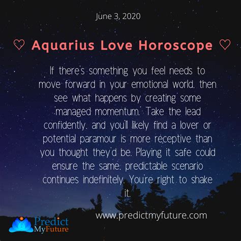 Aquarius Love Horoscope | Aquarius love horoscope, Love horoscope ...