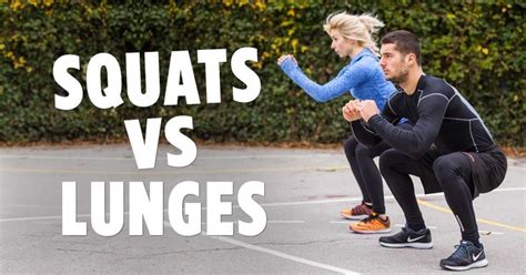 Squats VS Lunges: What's the difference | Squats and lunges, Body weight leg workout, Squats ...