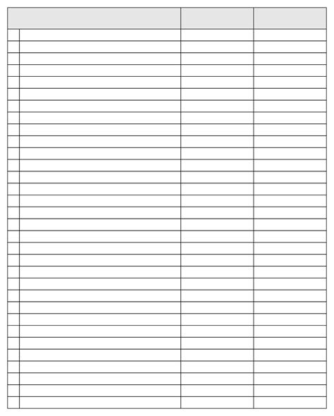 3 Column Spreadsheet - 10 Free PDF Printables | Printablee | Templates ...