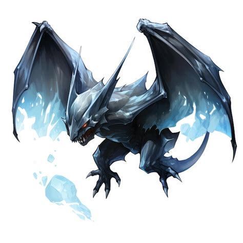 Premium AI Image | Frostfire The Majestic Beastly Giant of Dark Ice